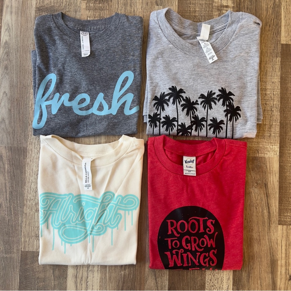 Little Hooligans varied sizes tee bundle